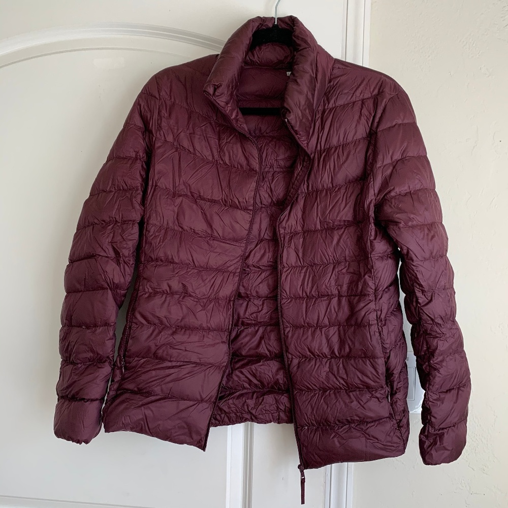 Berry Uniqlo Down Puffcoat